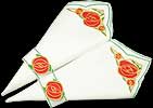 Pair of Table Napkins in Mackintosh Rose design