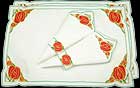 Place Settings in Mackintosh Rose design