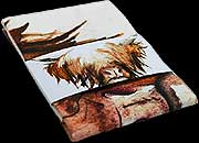 Tea Towel in Highland Cow design