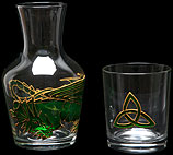Water Set in Celtic Dragon design