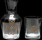 Water Set in Celtic Trinity Knot design